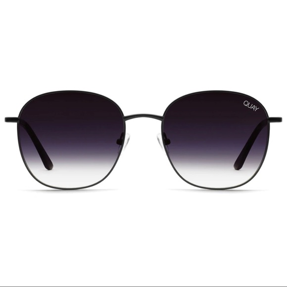 Quay Australia Accessories - QUAY Jezabell Sunglasses Black Frame Black Gradient Lenses Round Unisex